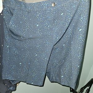 Adidas Navy and Teal Golf Shorts